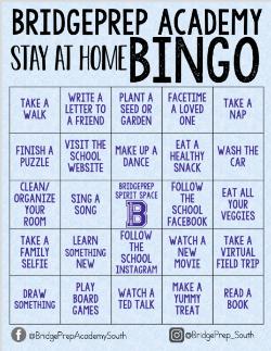 Stay At Home Bingo